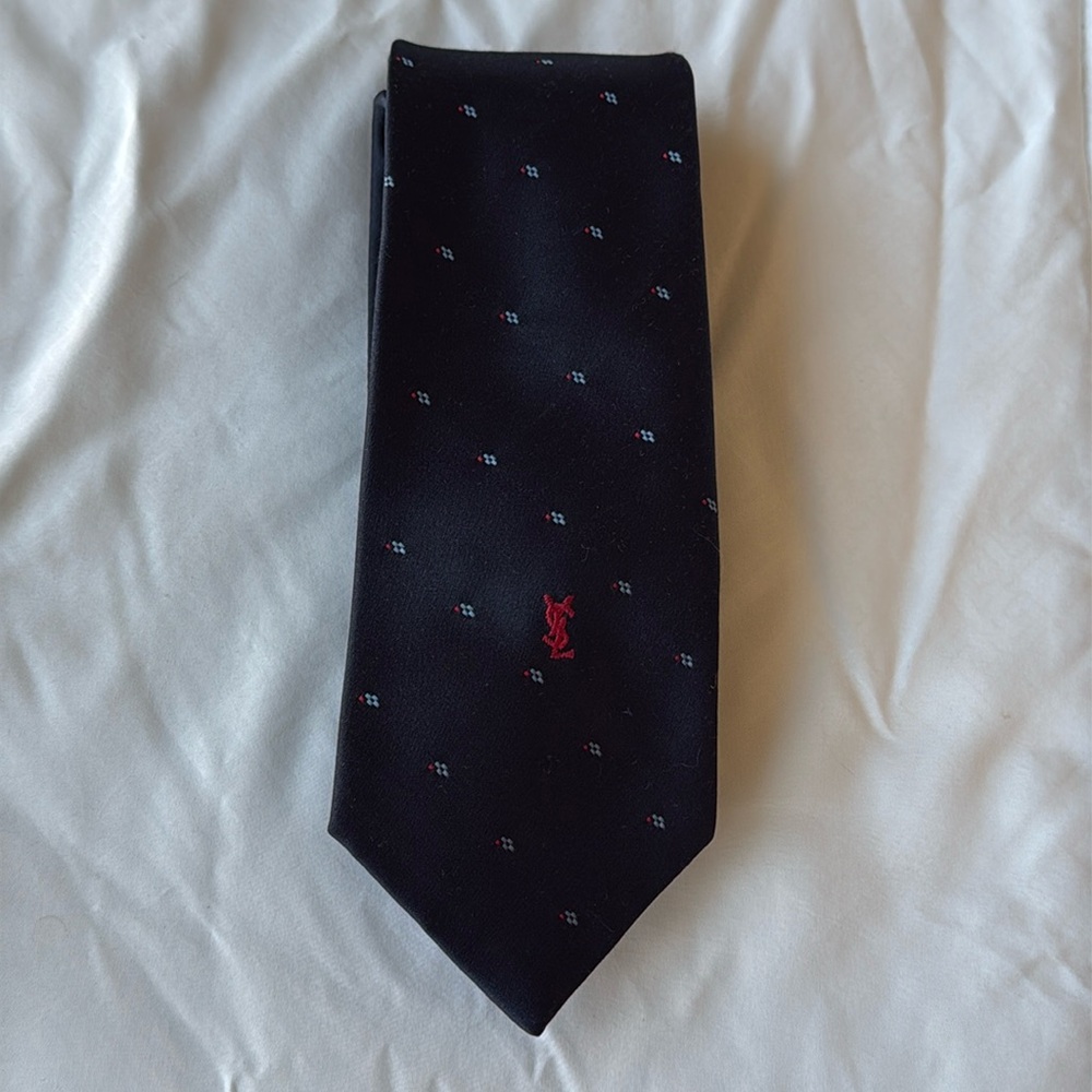 Vintage YSL Tie vintage dark blue
